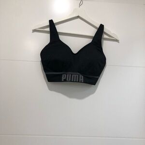 PUMA Sleek Black Sports Bra